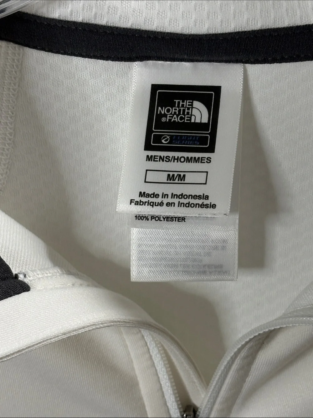 The North Face White Men’s Quarter-Zip Flight Series Performance Pullover M